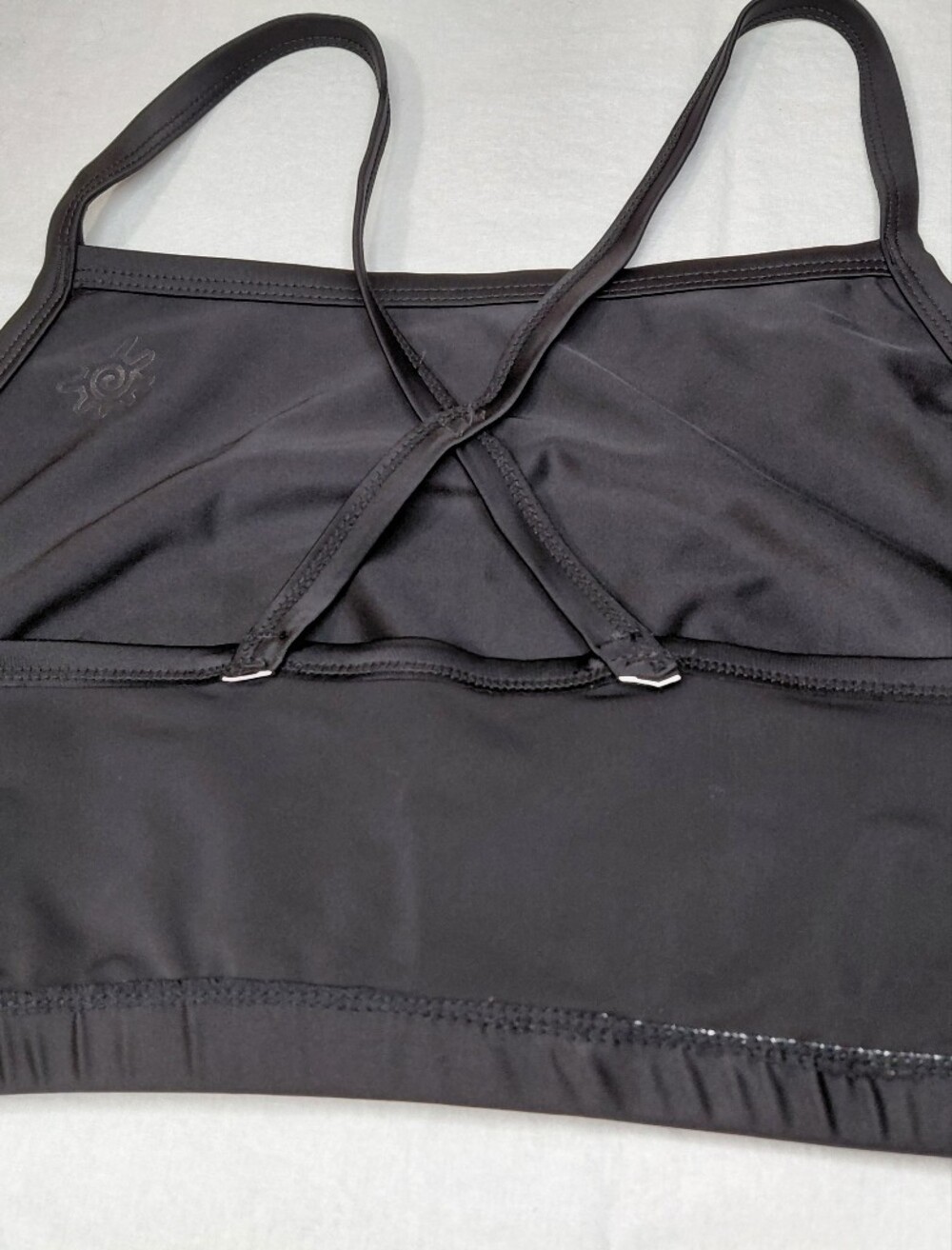 UVSkinz XXL Classic Black Crisscross Back Bikini Top - Women's Swim UPF 50+ - Picture 6 of 11